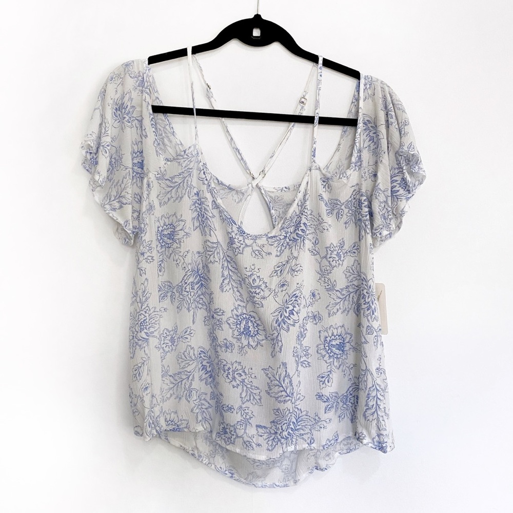 Floral Strapy Blouse - Picture 3 of 4